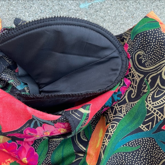 Vintage floral blazer Sz 20 jacket preloved shoulder pads positive attitude USA - Picture 7 of 9